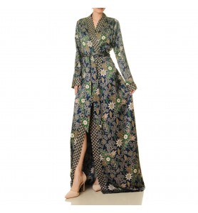 Midnight Garden Wrap Robe