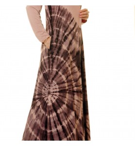 Misty pink halo lace-up robe outer wear