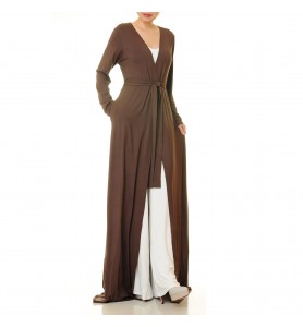 Mocha flowing lifestyle robe