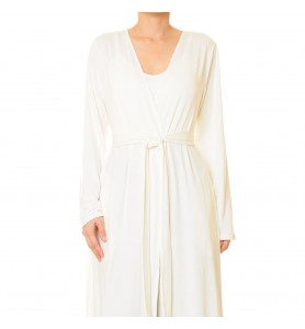 Bright Moonlight Lace-Up Robe