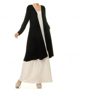 Jet Black Pocket Wrap Dress